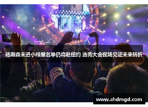 杨瀚森未进小绿屋名单仍将赴纽约 选秀大会现场见证未来转折
